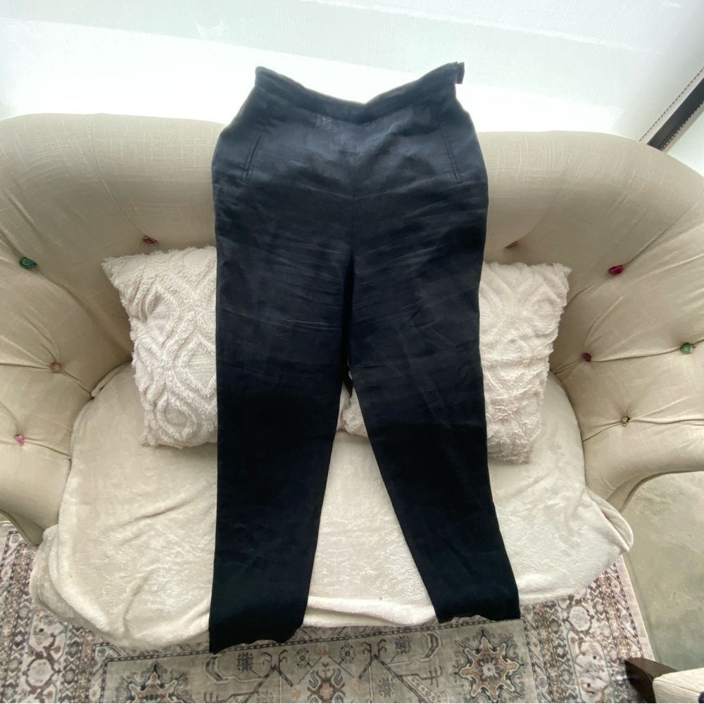 Casual Corner Black Linen Pants